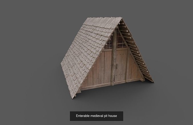 Early medieval farmstead - enterable 3D Model Pack 6