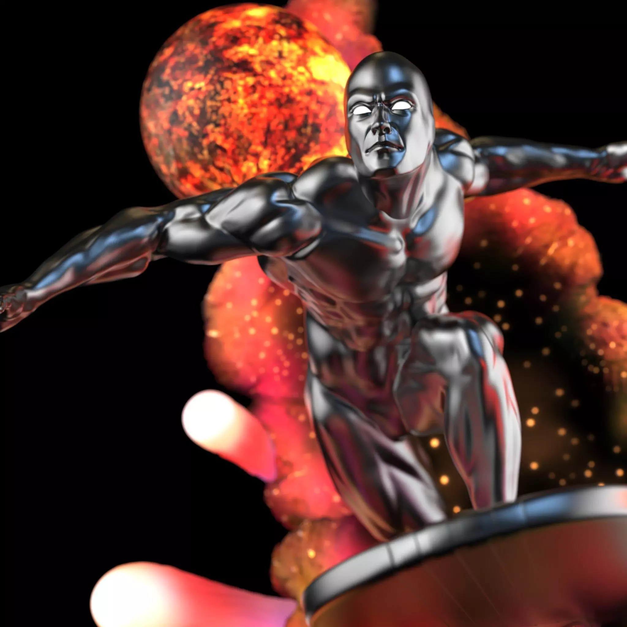SILVER SURFER STL 3D print model