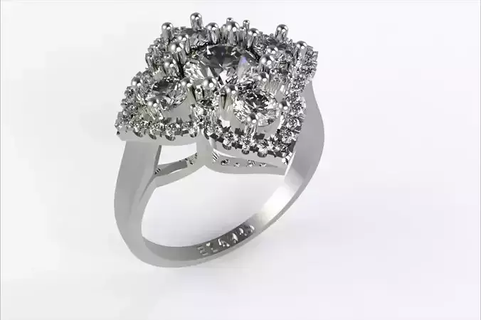 RING WITH GEMS STONES RING EZA 004