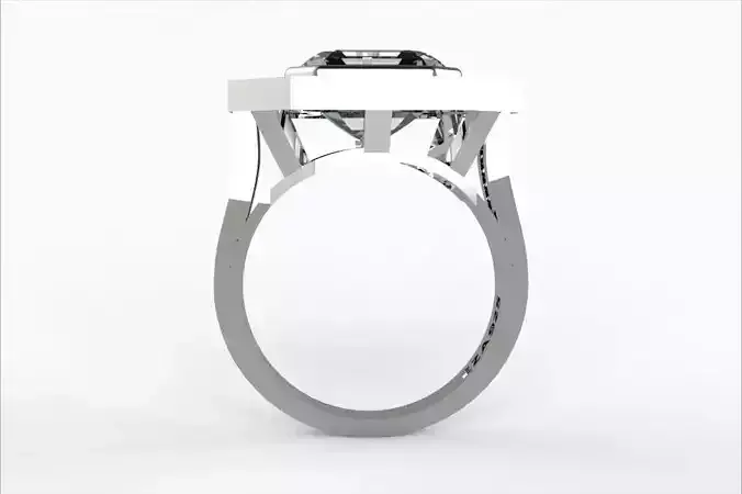 RING WITH BAGEUTTE DIAMOND STONES EZA 0012