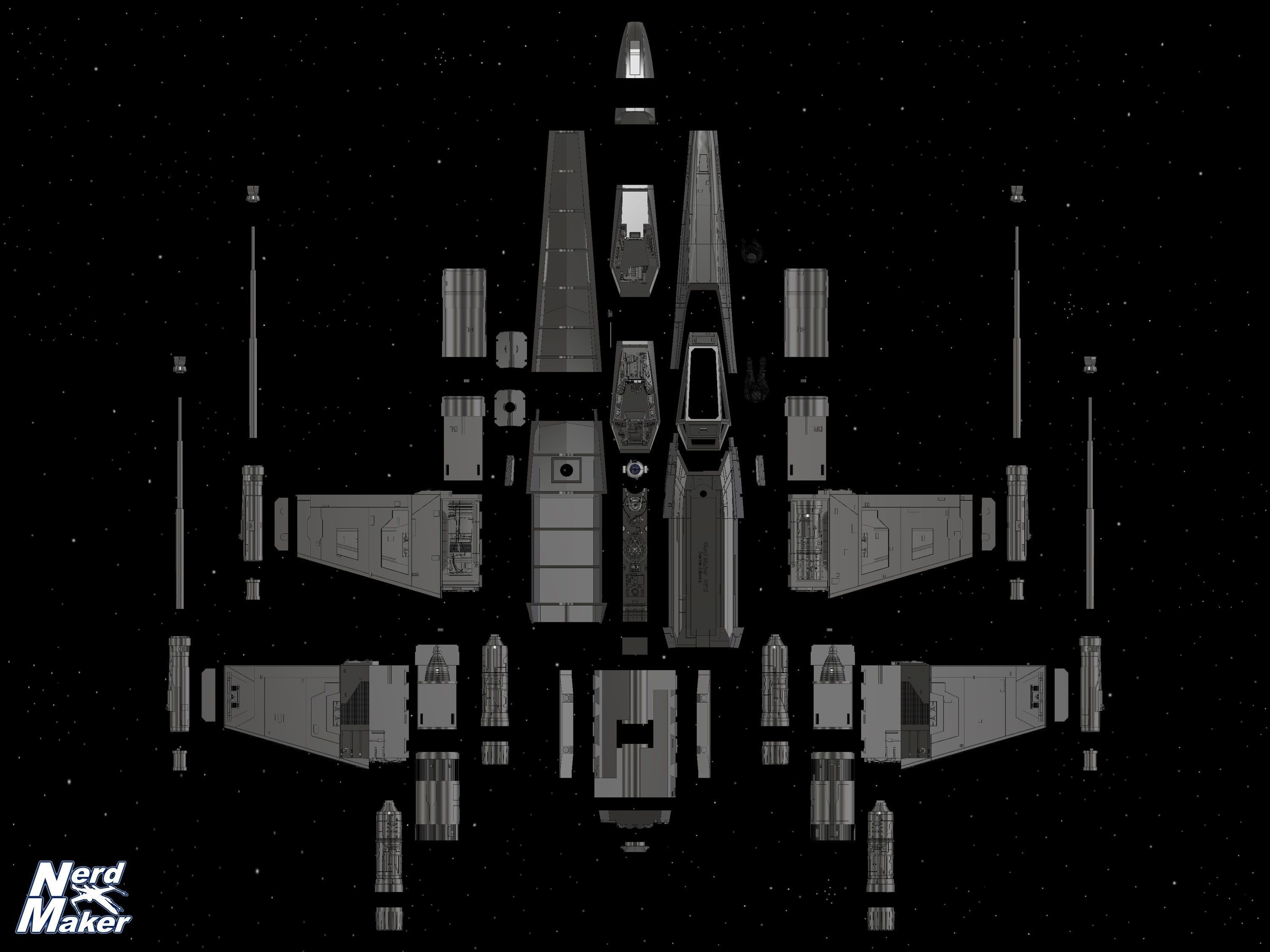 Model-X MK II 1-24 Studio Scale Red 3 -  3D print model_15