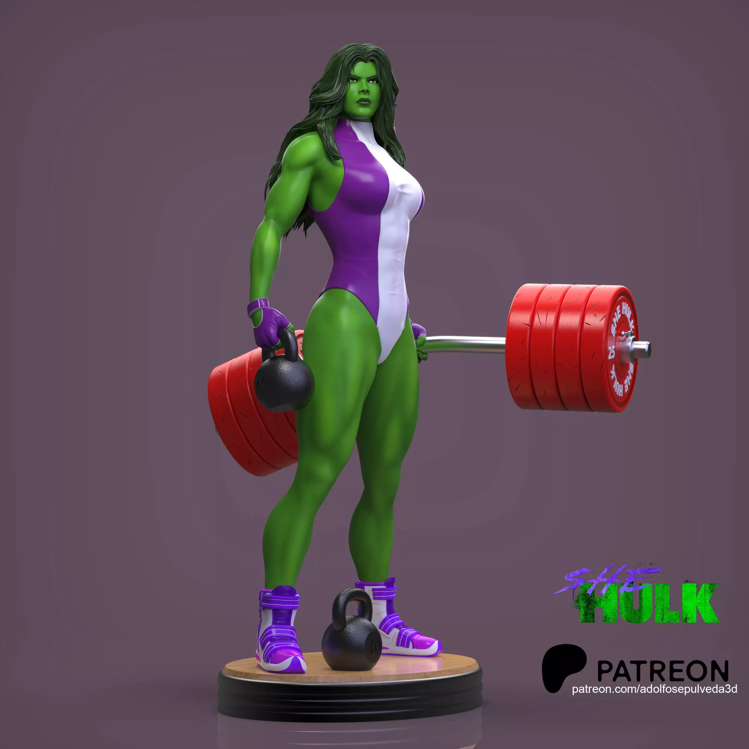 SHE HULK STL FILE  3D print model_0
