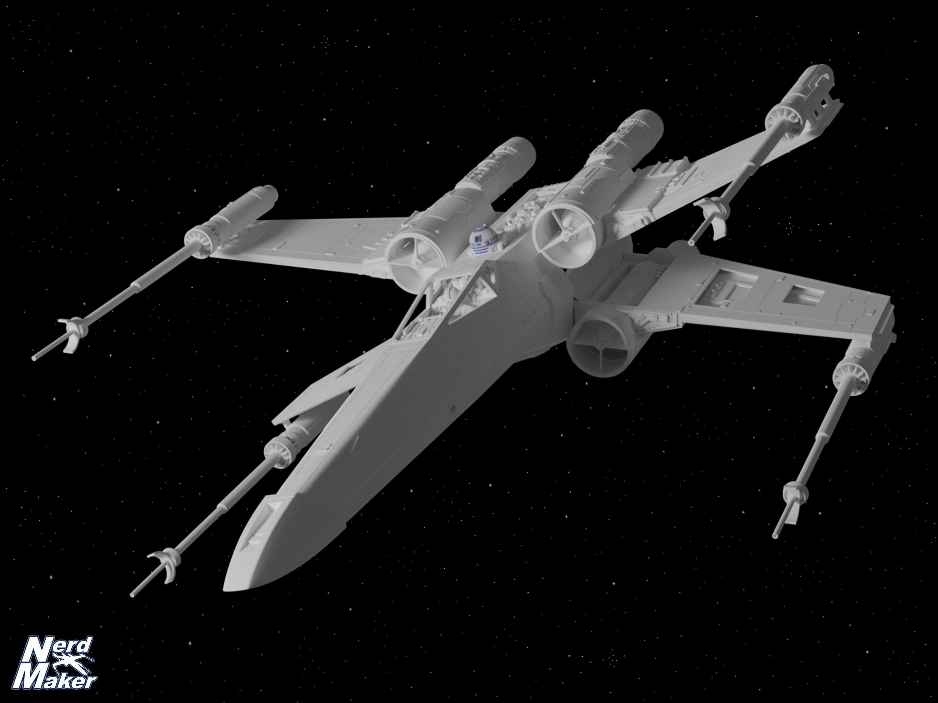 Model-X MK II 1-24 Studio Scale Red 5 -  3D print model_23