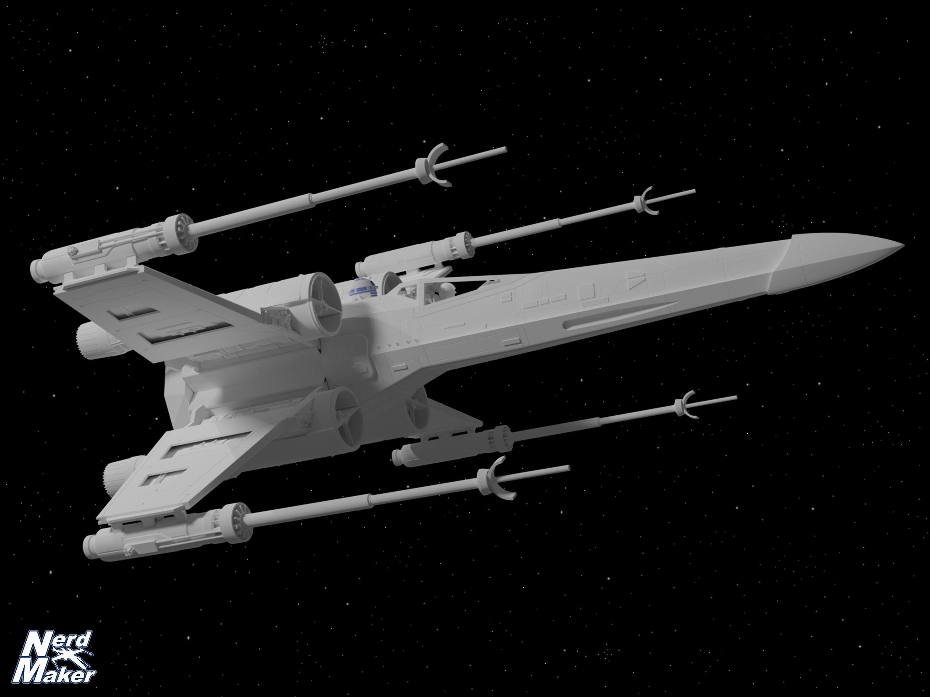 Model-X MK II 1-24 Studio Scale Red 5 -  3D print model_26