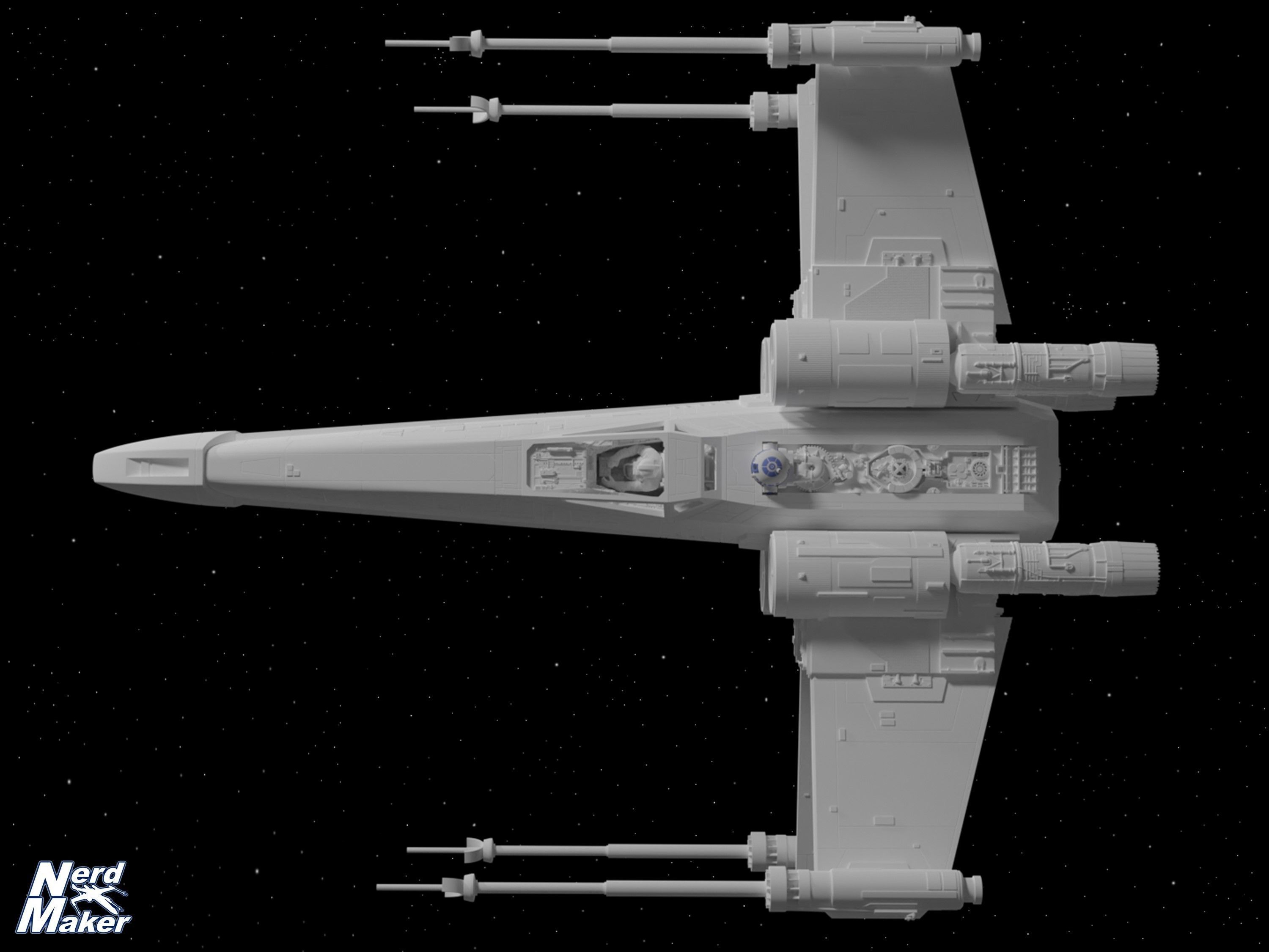 Model-X MK II 1-24 Studio Scale Red 5 -  3D print model_20