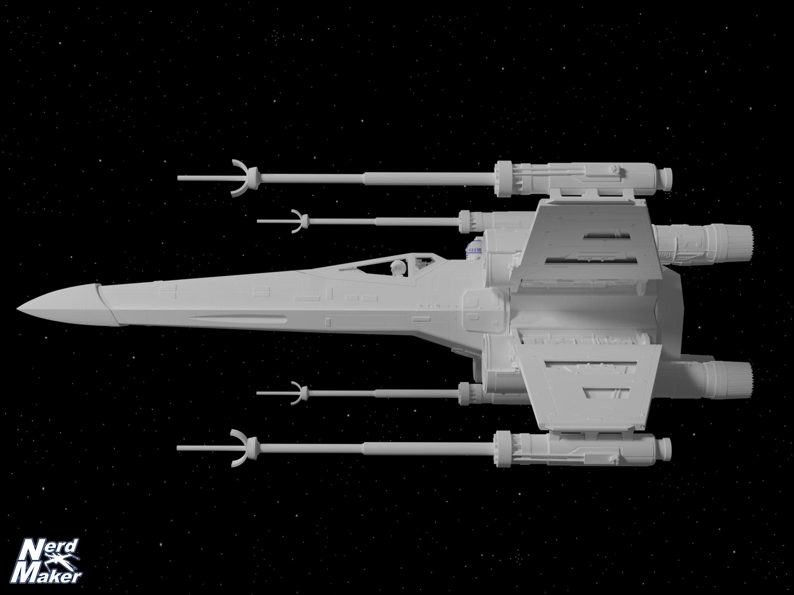 Model-X MK II 1-24 Studio Scale Red 5 -  3D print model_18