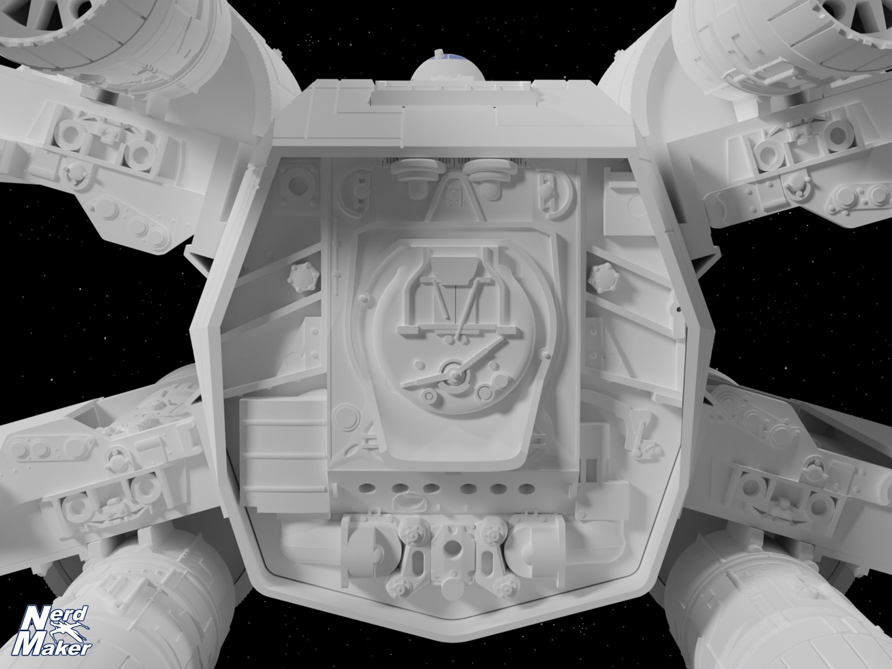 Model-X MK II 1-24 Studio Scale Red 5 -  3D print model_33