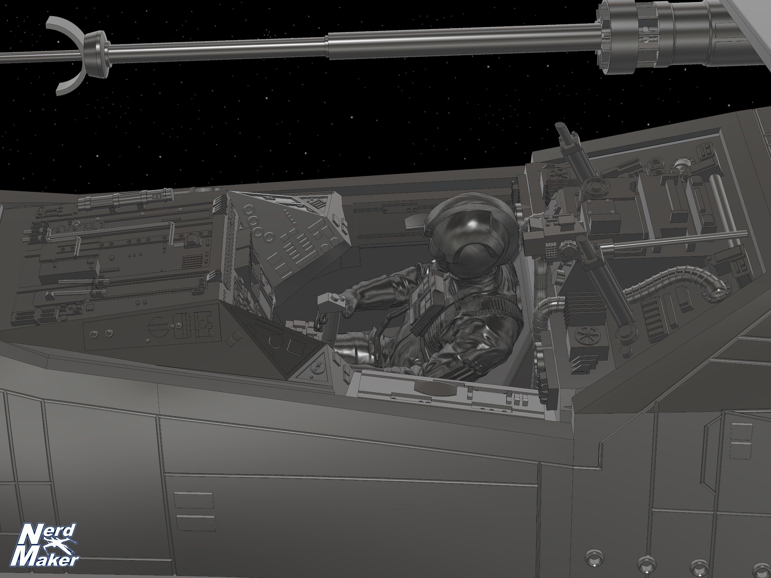 Model-X MK II 1-24 Studio Scale Red 5 -  3D print model_45