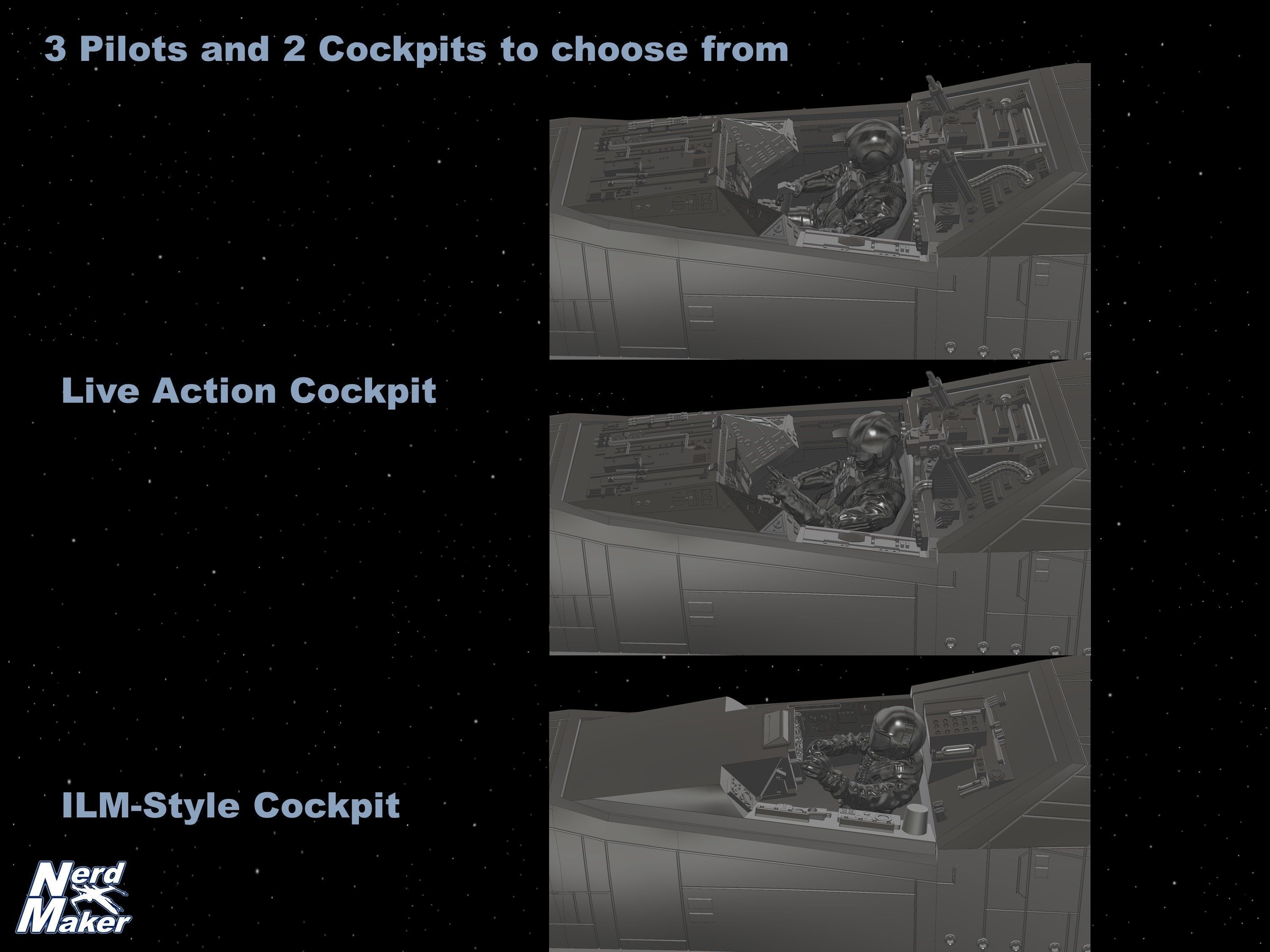 Model-X MK II 1-24 Studio Scale Red 5 -  3D print model_44