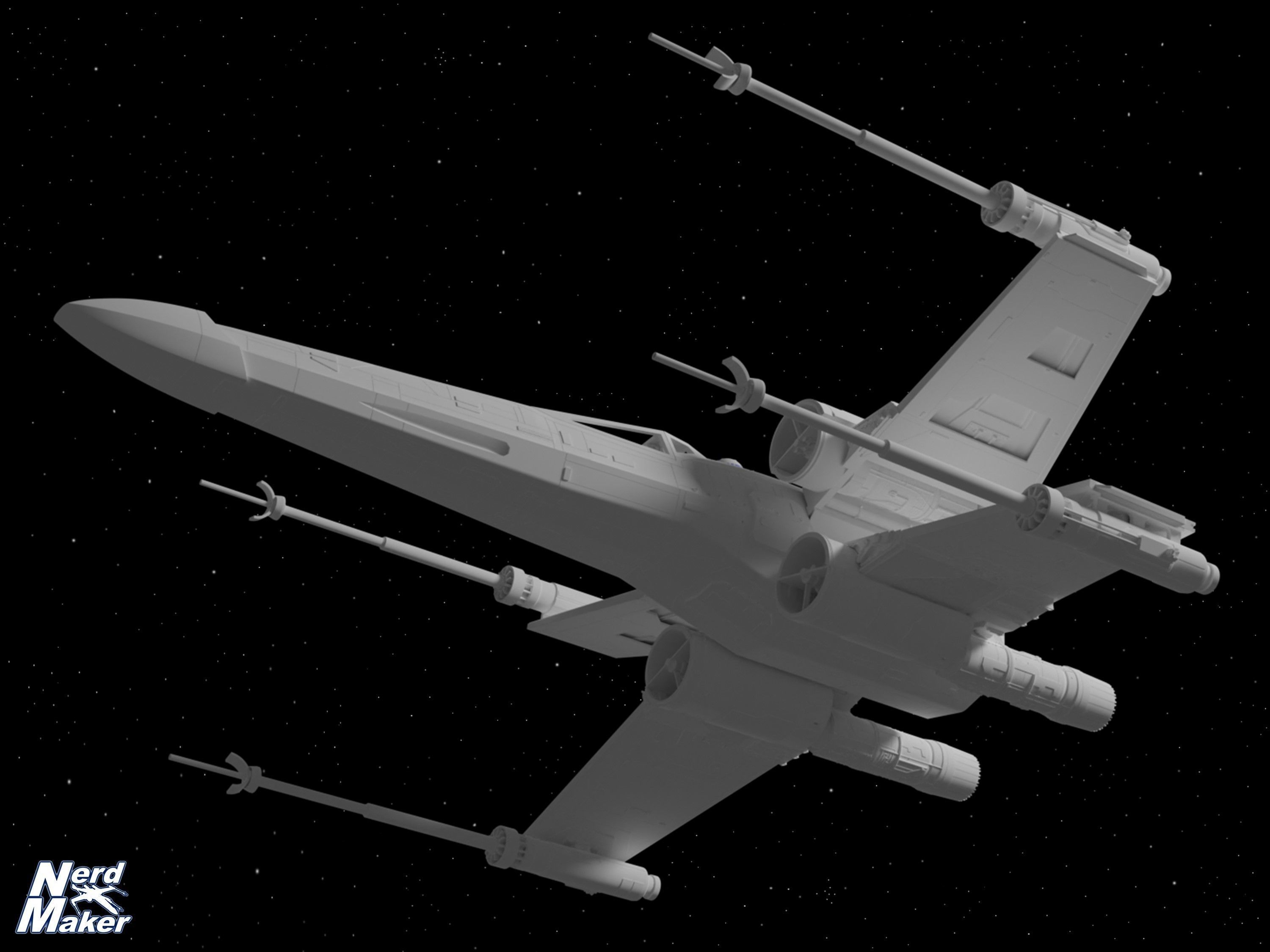 Model-X MK II 1-24 Studio Scale Red 5 -  3D print model_22