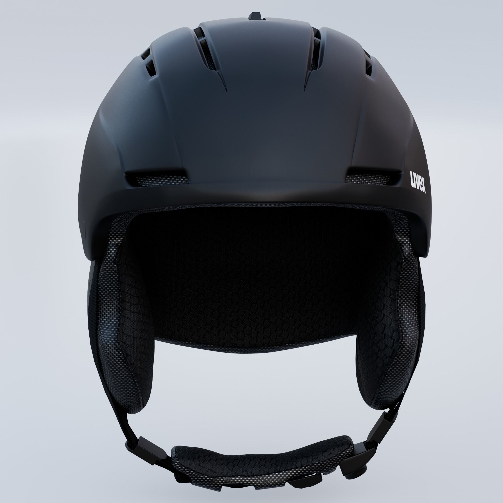 Skiing Helmet Uvex 3D model_1