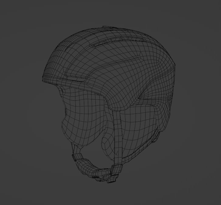 Skiing Helmet Uvex 3D model_6