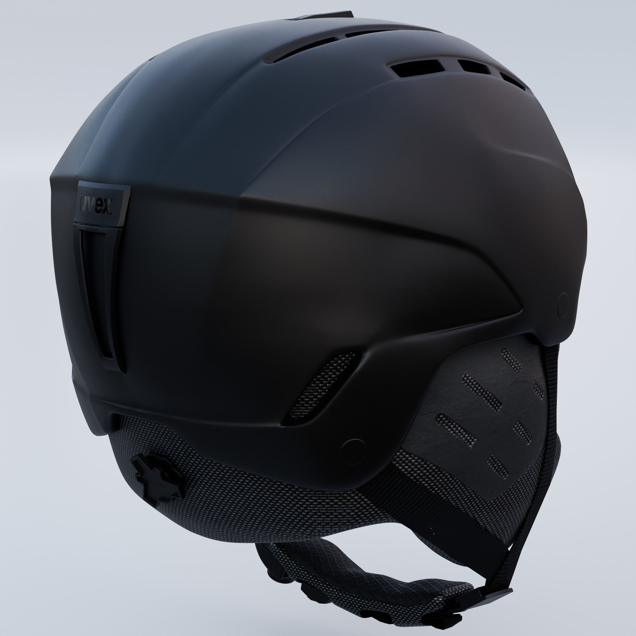 Skiing Helmet Uvex 3D model_5