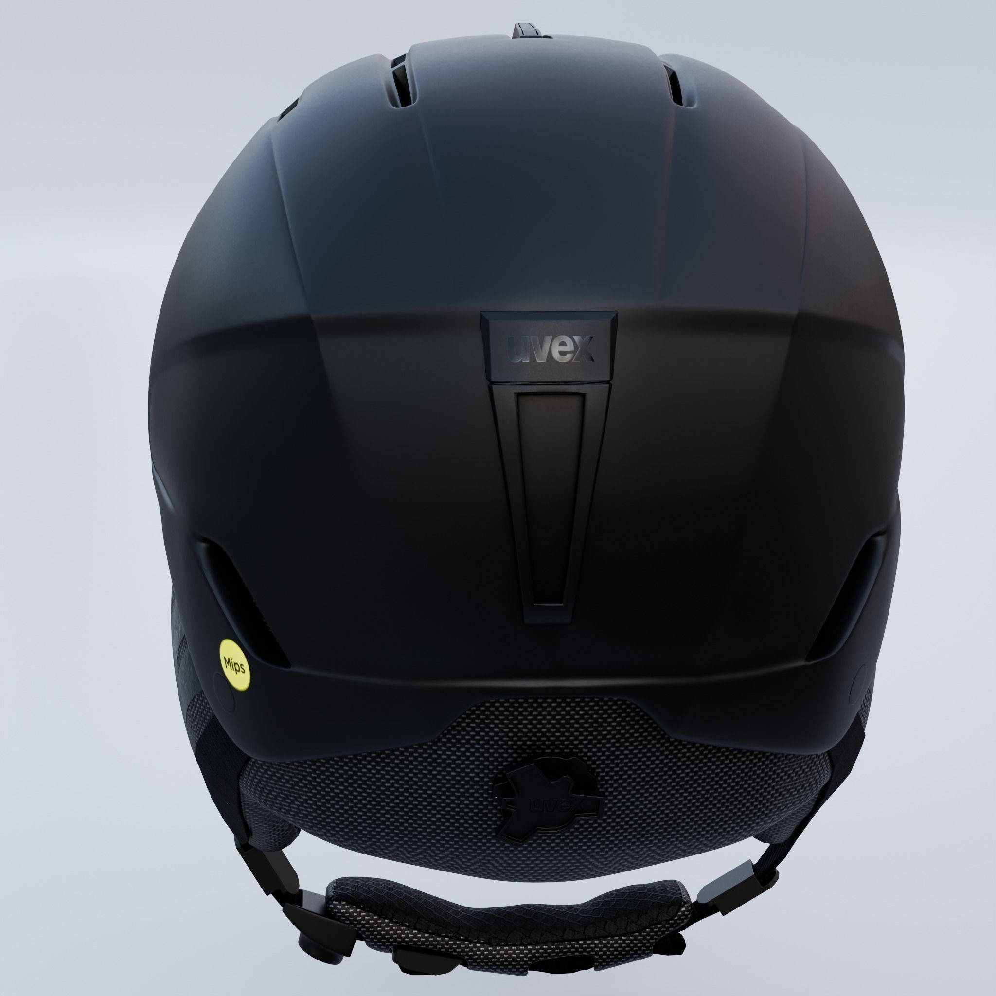 Skiing Helmet Uvex 3D model_3