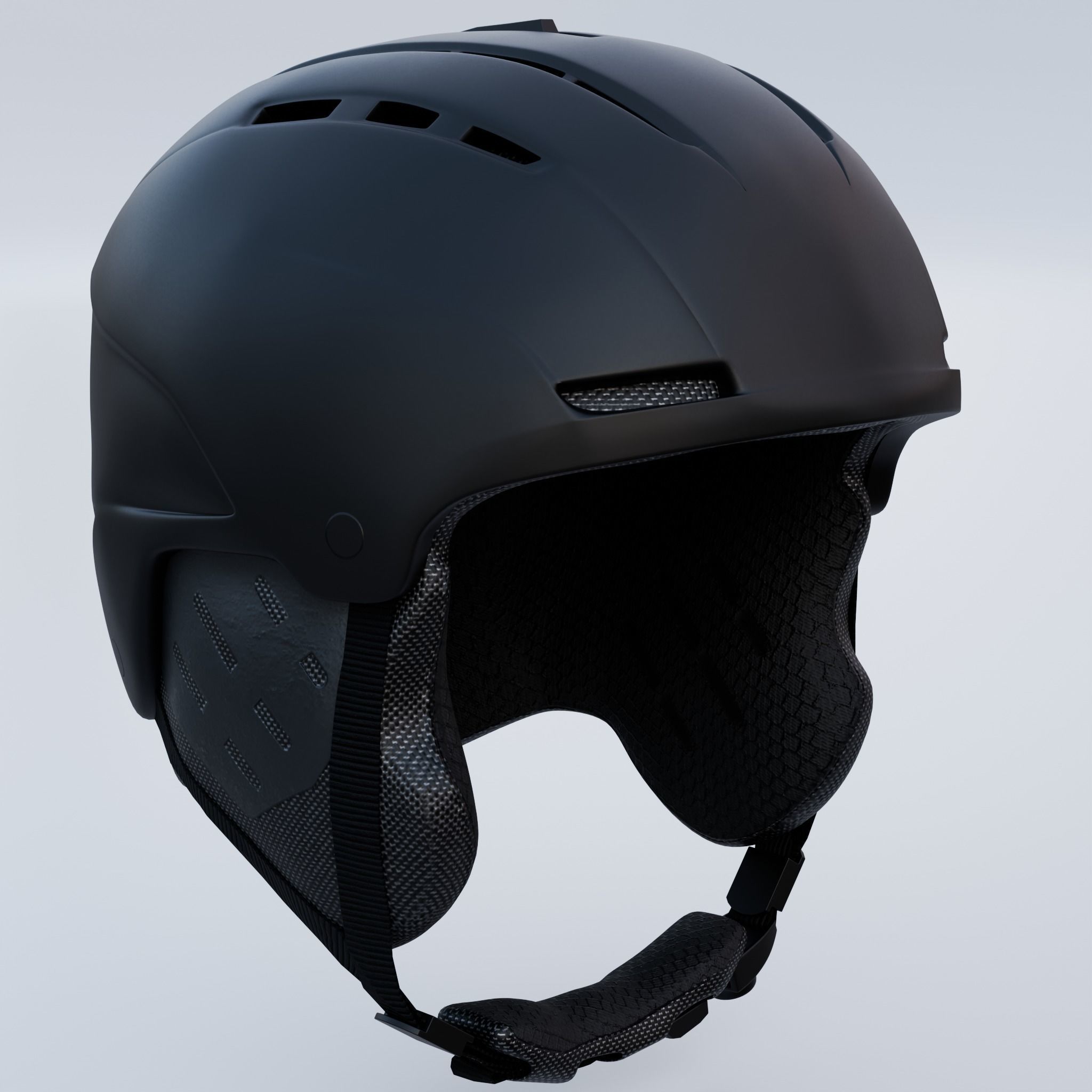 Skiing Helmet Uvex 3D model_4