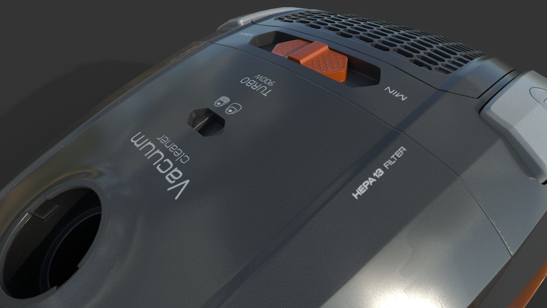 Vacuum Cleaner Low-poly 3D model_4