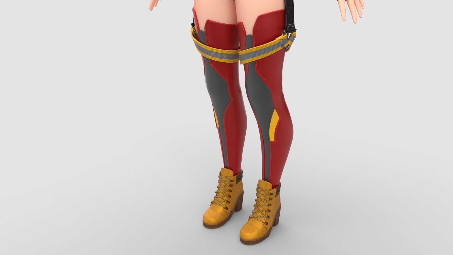 Firefighter Amelia 3D model_10
