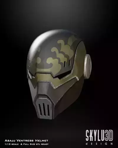 Asajj Ventress Helmet Bundle Set 3D print STL