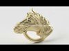 HORSE HEAD FOR RING - CABEZA DE CABALLO PARA ANILLO -  3D Print  3D print model_1