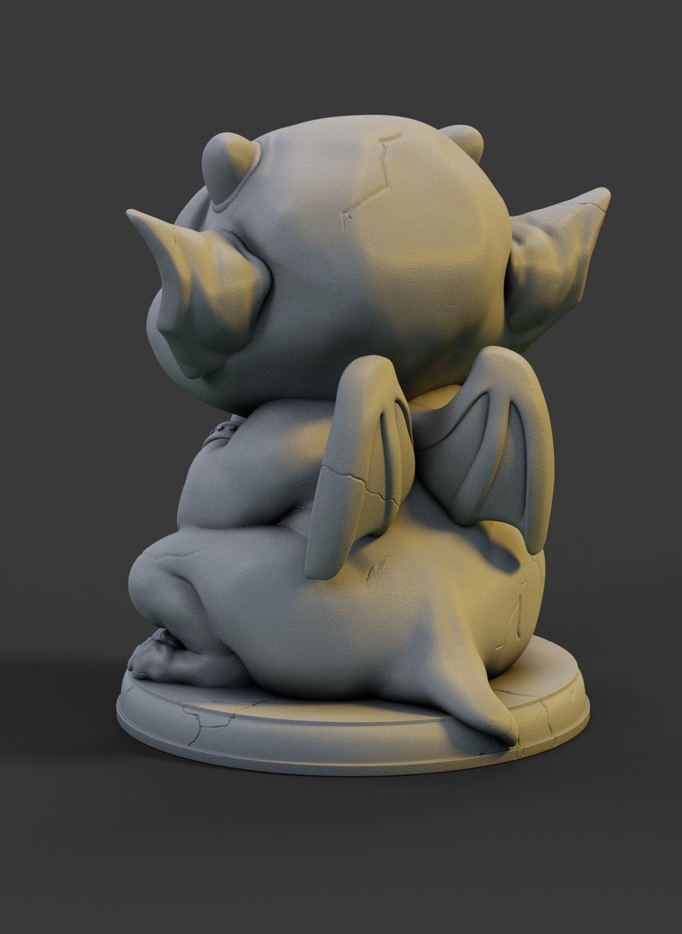 Baby gargoyle 3D print model_2