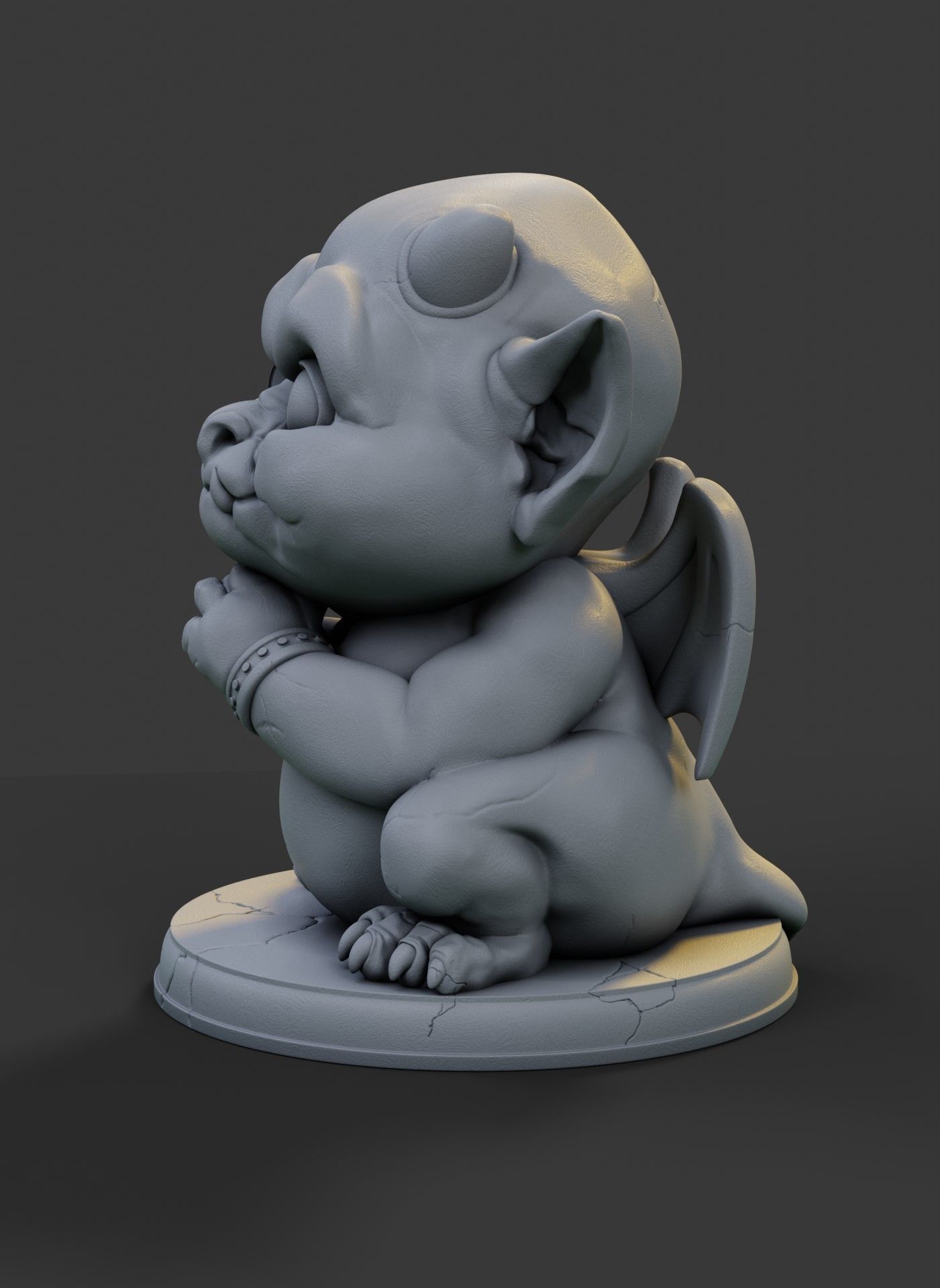 Baby gargoyle 3D print model_1