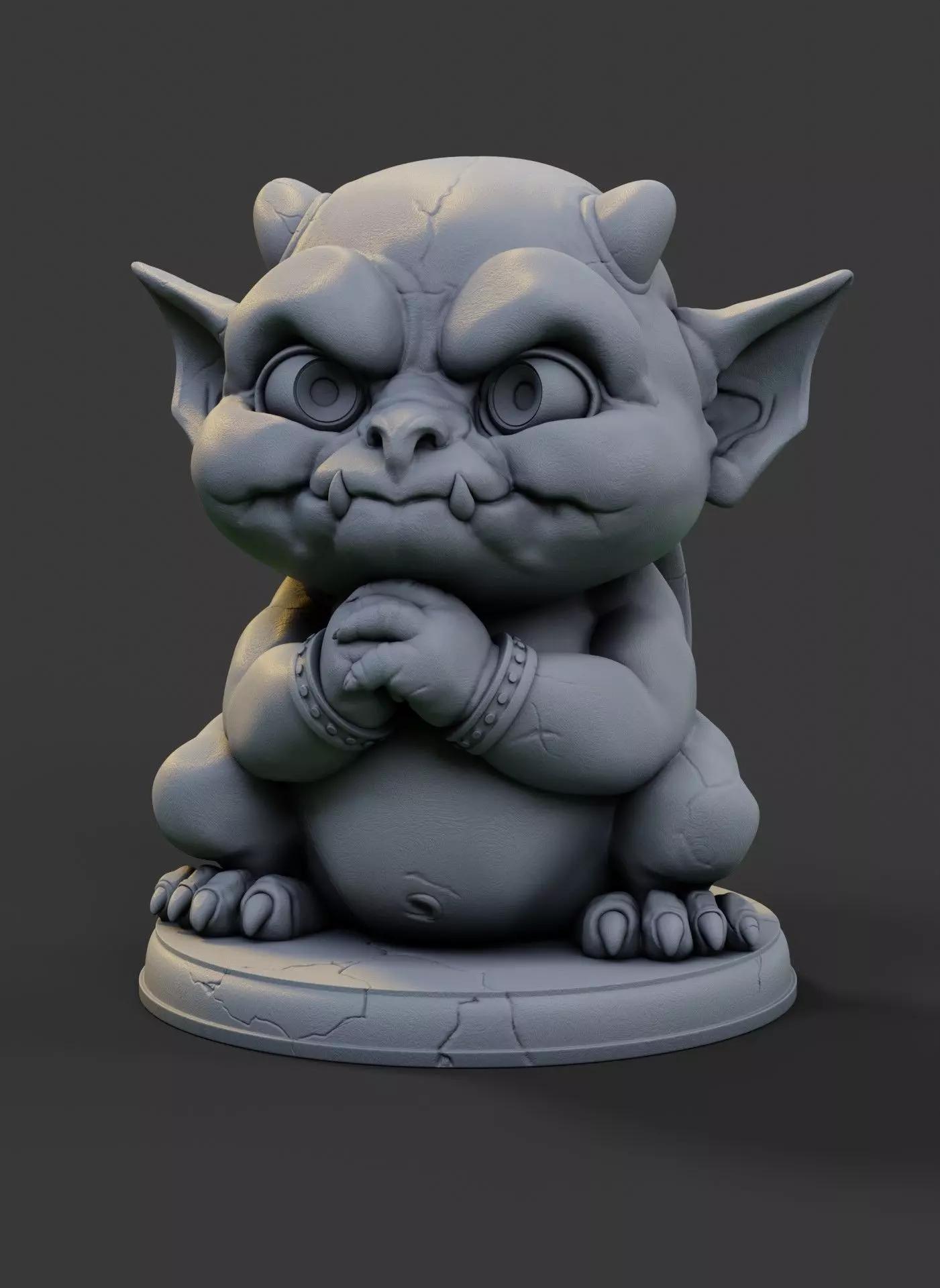 Baby gargoyle 3D print model_0