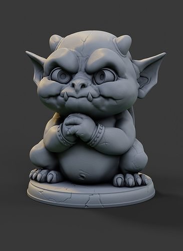Baby gargoyle 3D print model