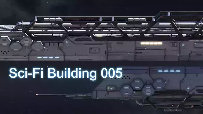 Sci-Fi Building 005 Industry-PBR Low-poly 3D model Sci-Fi Building 005 Industry-PBR Low-poly 3D model