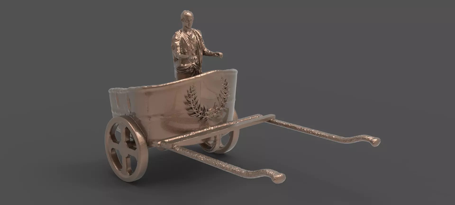 Chariot horse version 2  3D model_0