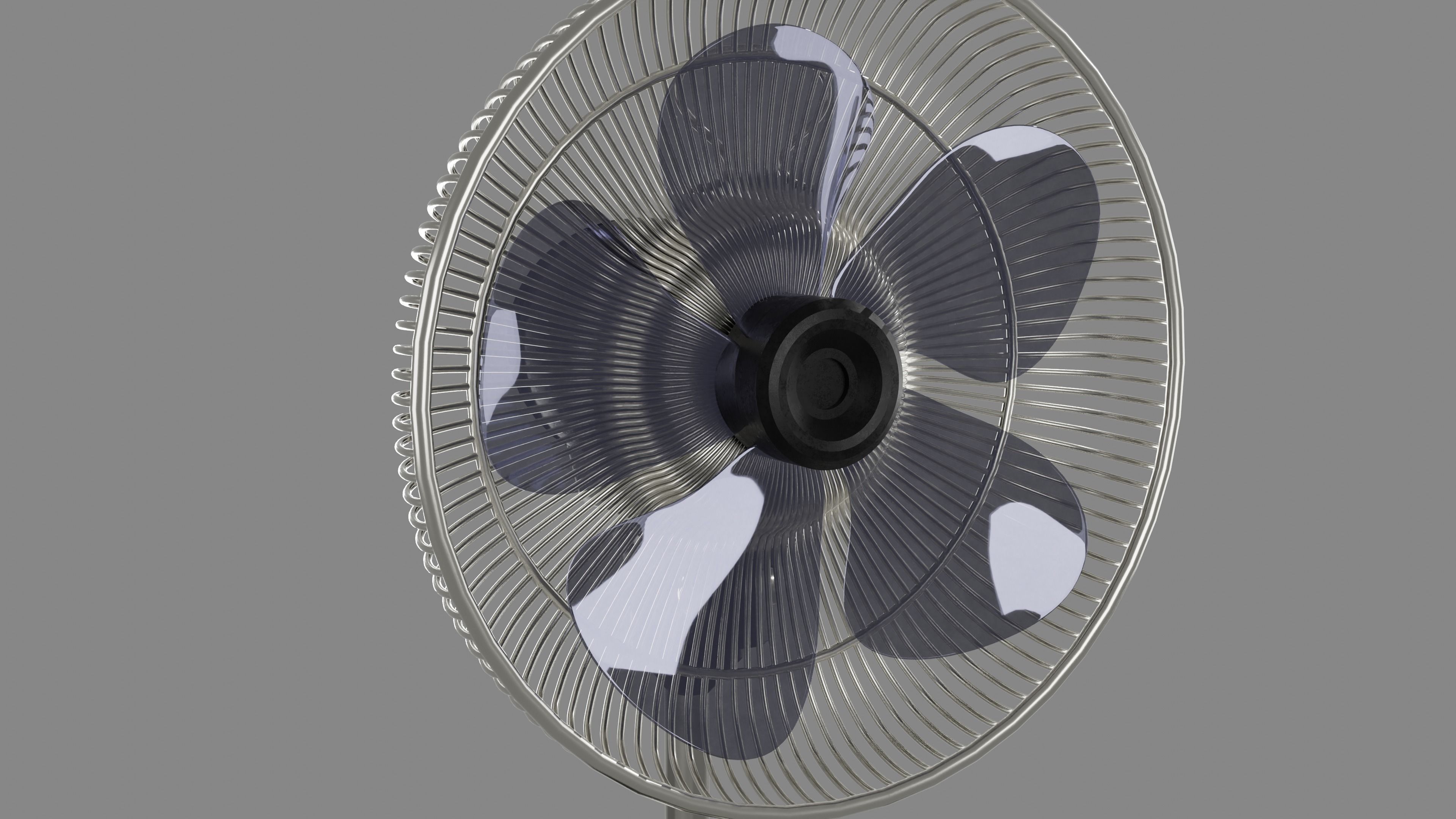 Floor fan 3D model_3