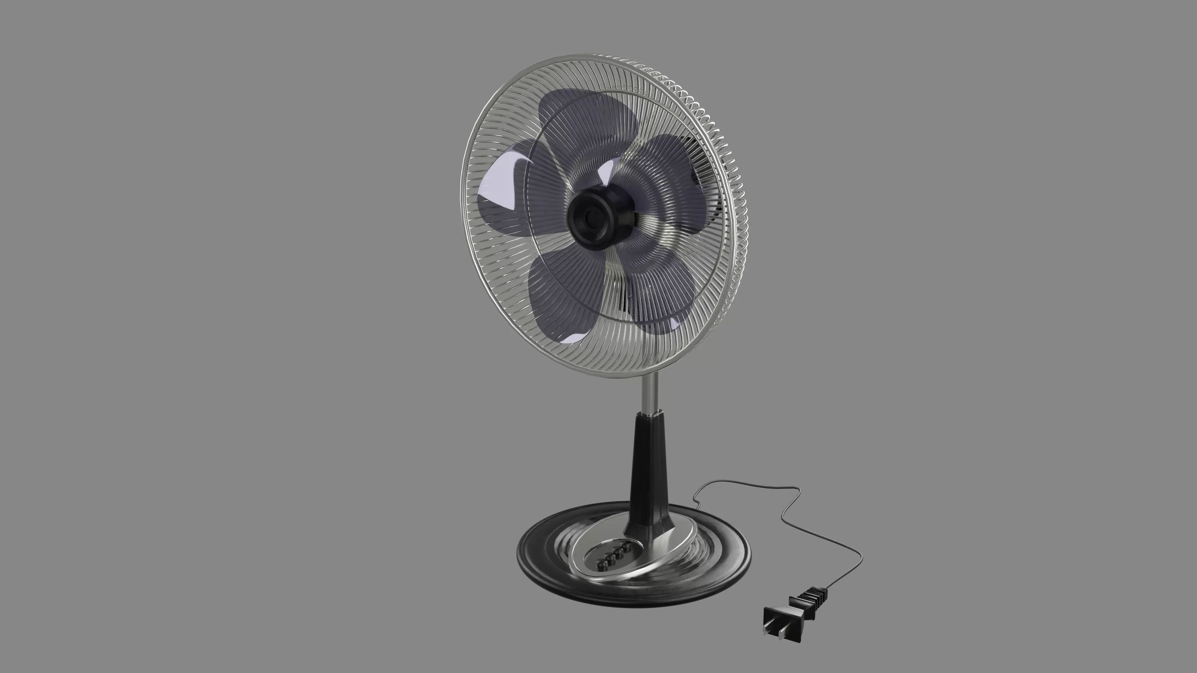 Floor fan 3D model_0