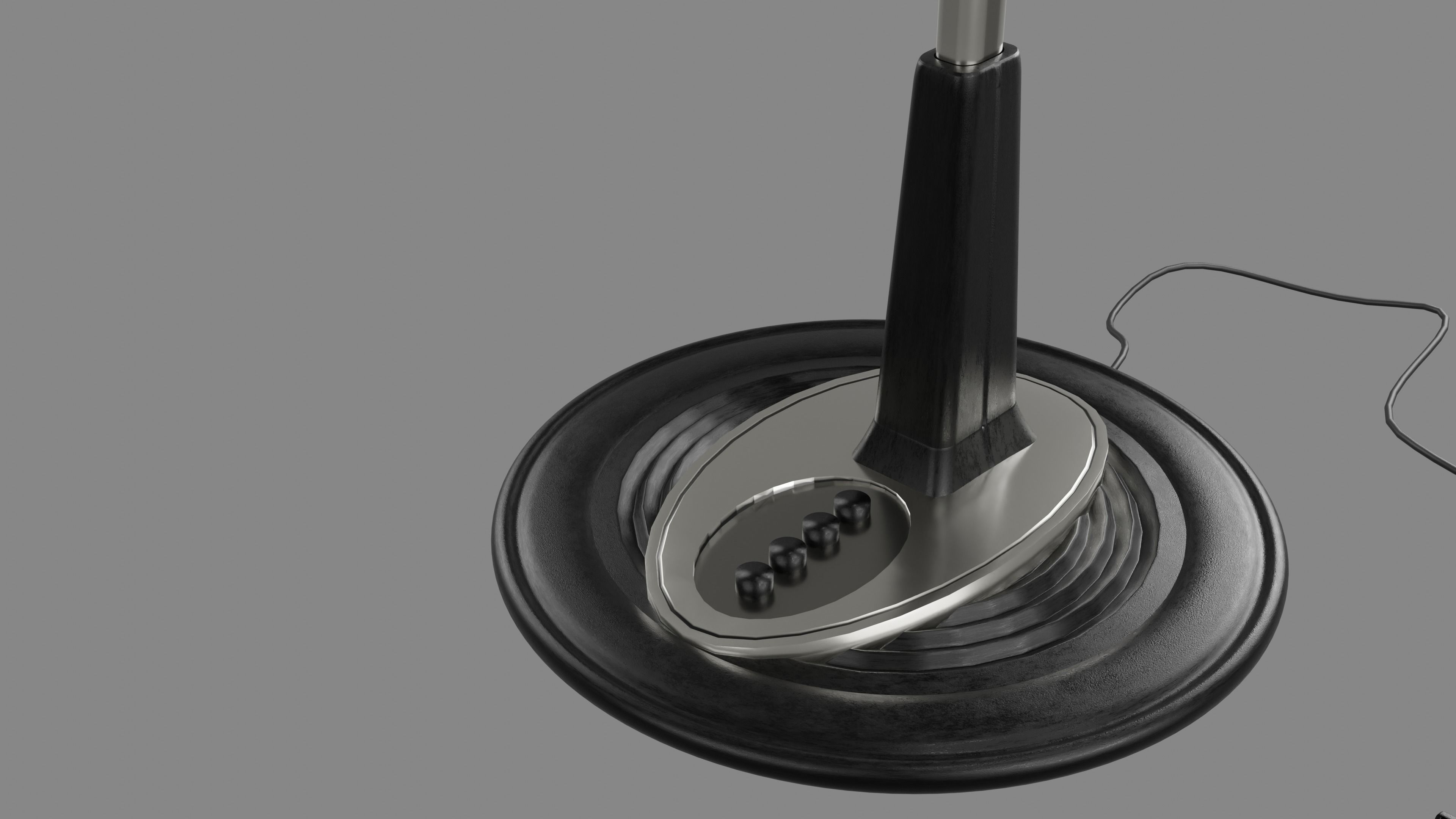 Floor fan 3D model_2