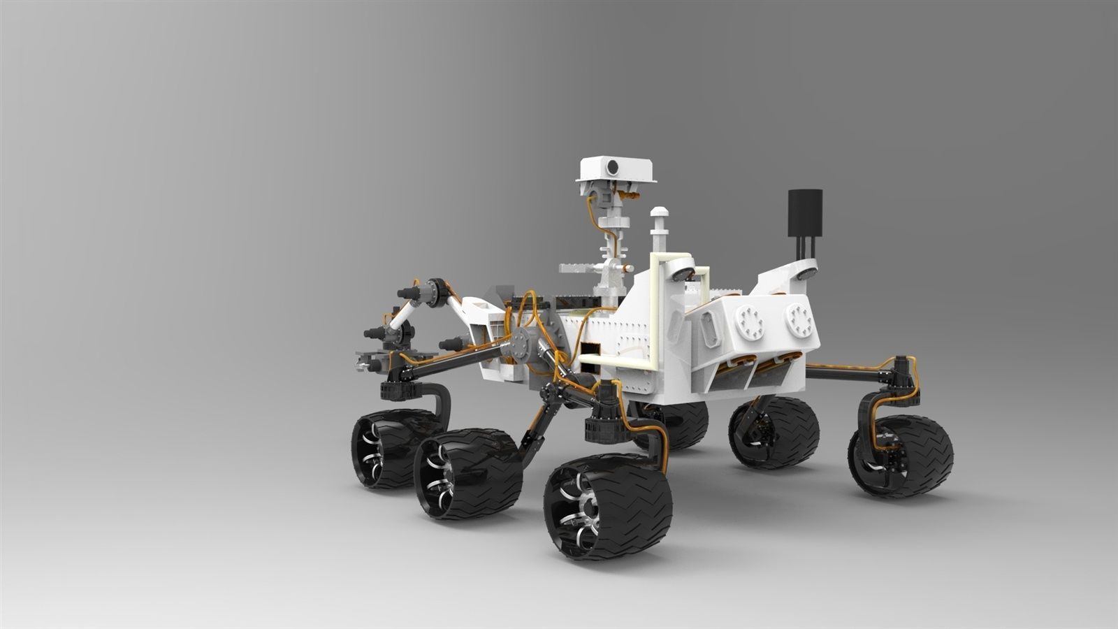 Curiosity Mars Rover 3D model_2
