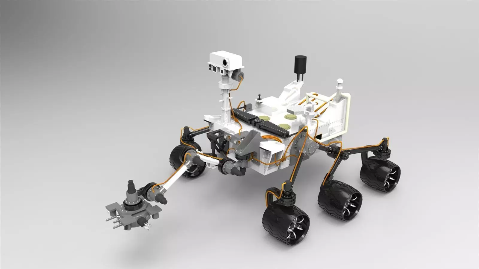 Curiosity Mars Rover 3D model_0