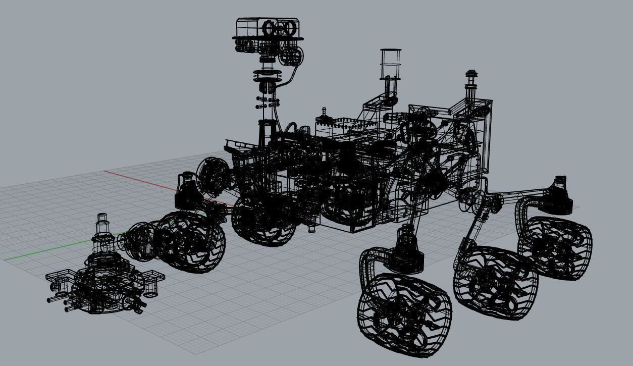 Curiosity Mars Rover 3D model_6