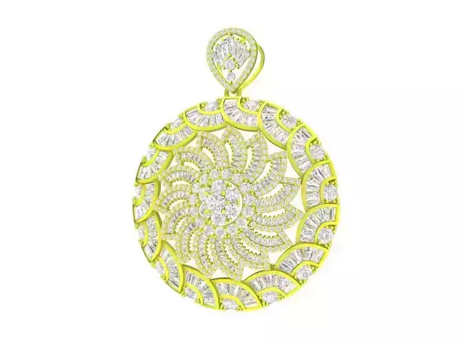 A7256 Luxury Art Diamond Women Pendant
