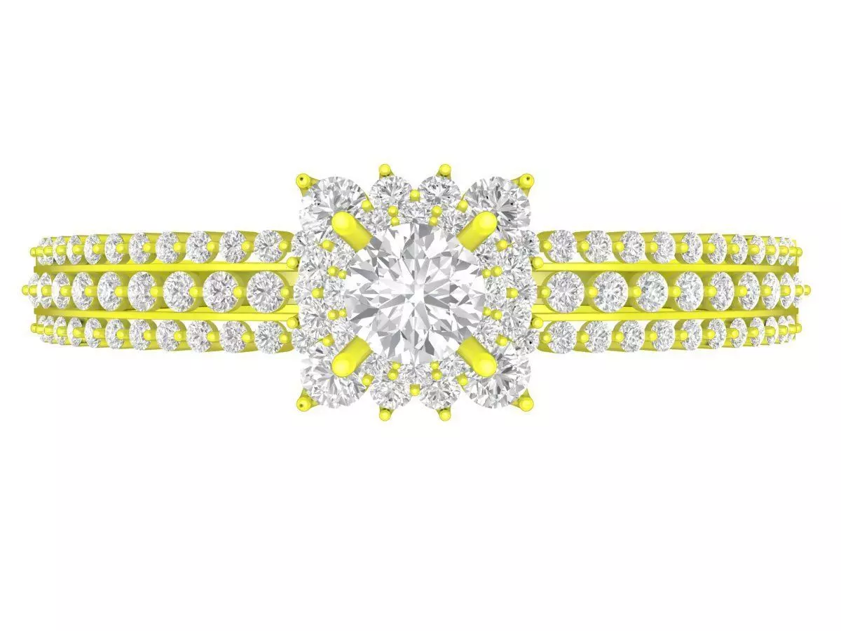 A7419 Asian Diamond Women Bangle Bracelets 3D print model_0