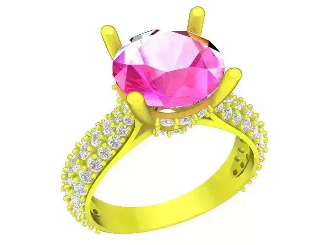 A7428 Fashion Diamond Women Ring