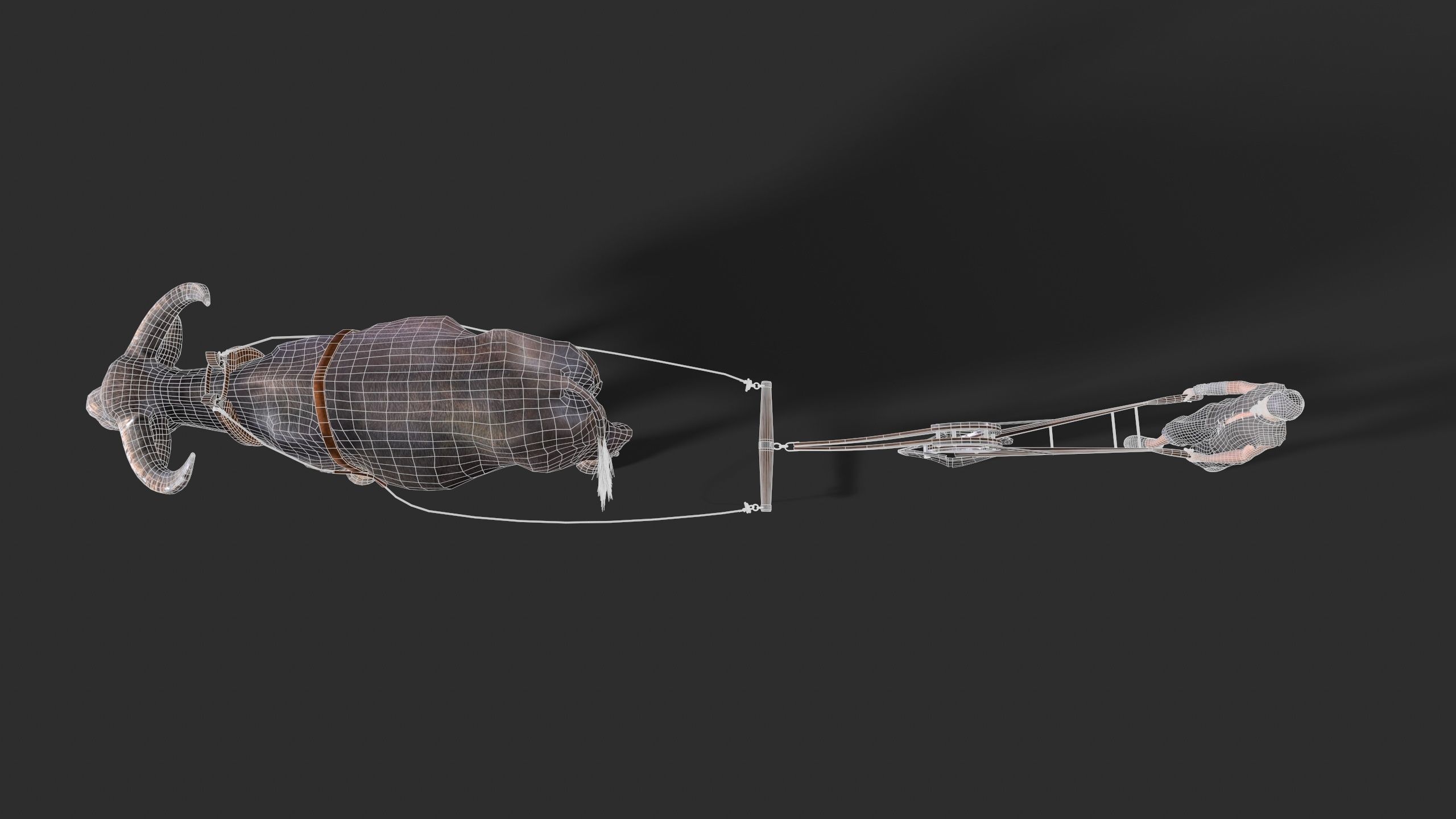 farmer avatar Low-poly 3D model_9