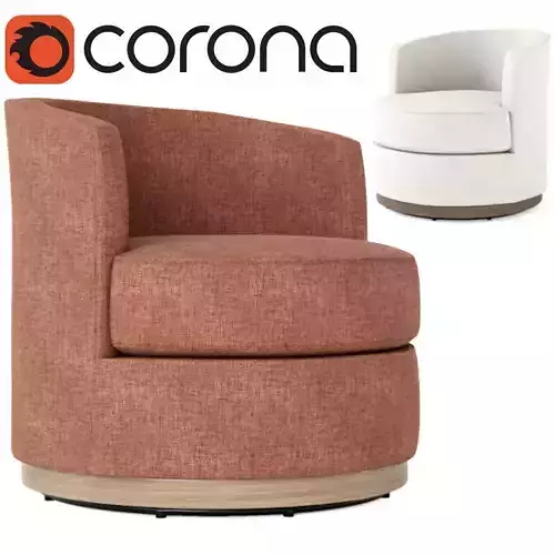 Balboa Upholstered Swivel Armchair
