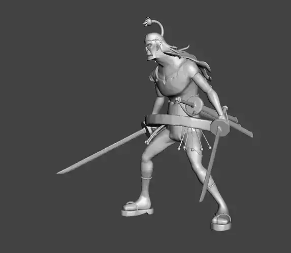 Jigoro Thriller Bark Zombie 3D Model 3D print model