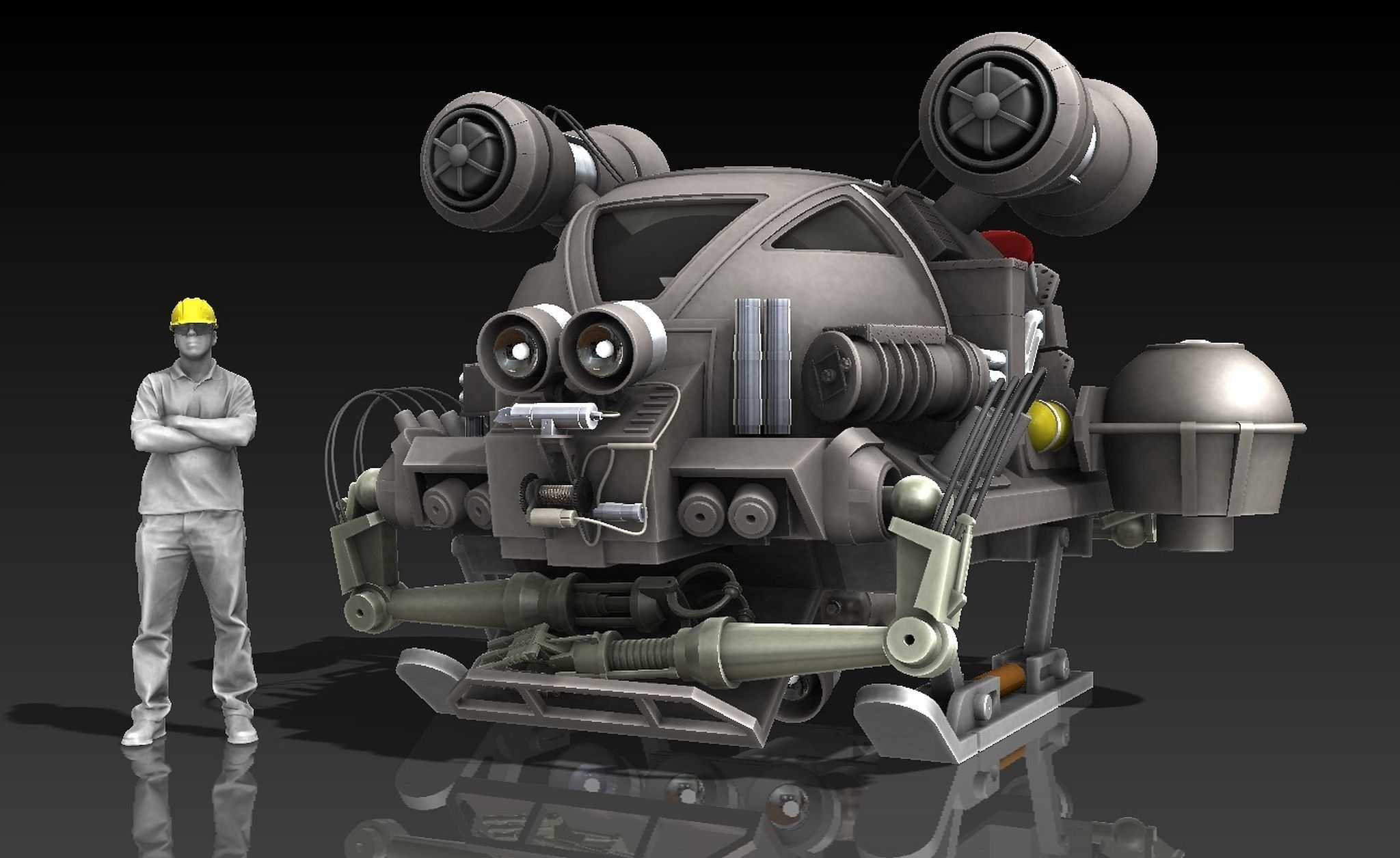 INNERSPACE KRAKEN SUBMARINE model kit 3D print model_8