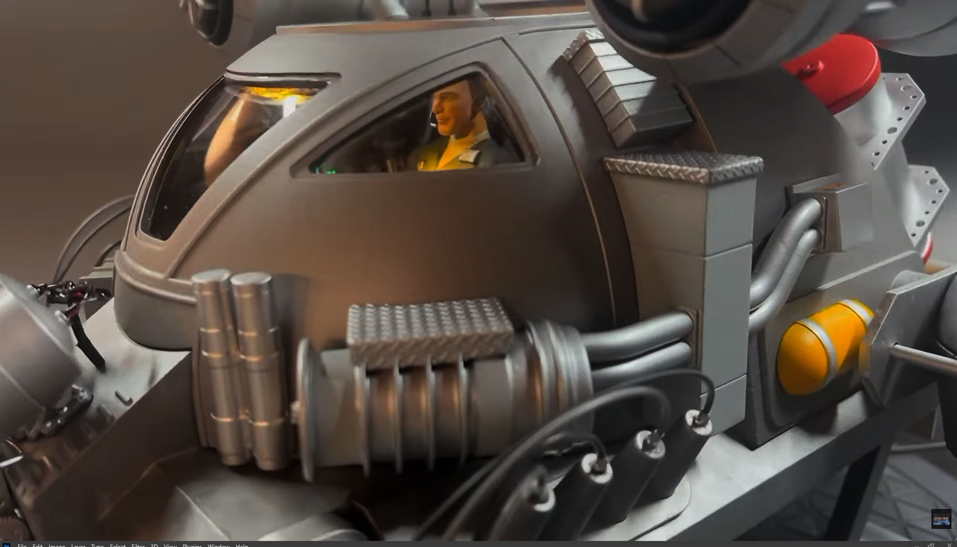 INNERSPACE KRAKEN SUBMARINE model kit 3D print model_37