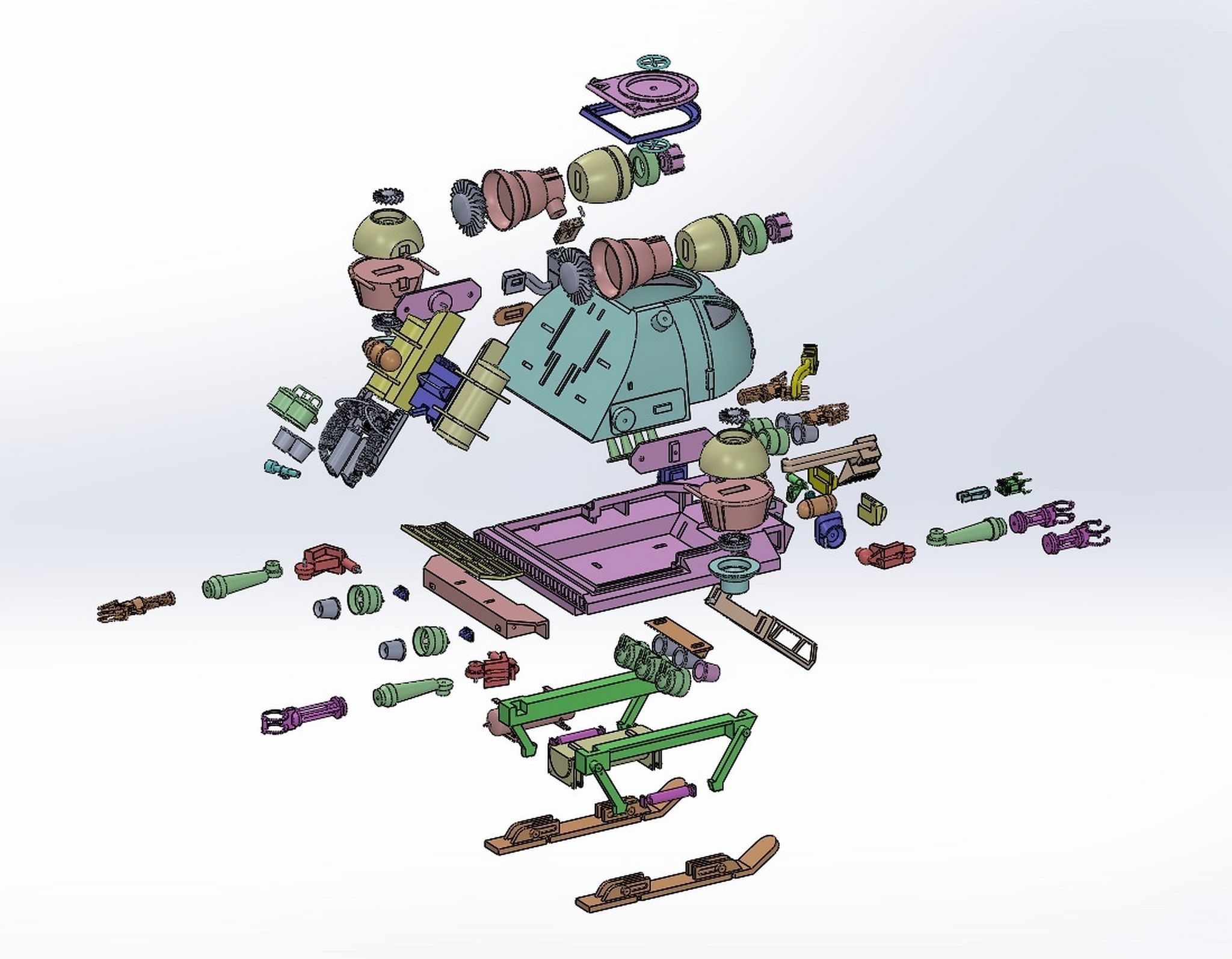 INNERSPACE KRAKEN SUBMARINE model kit 3D print model_11