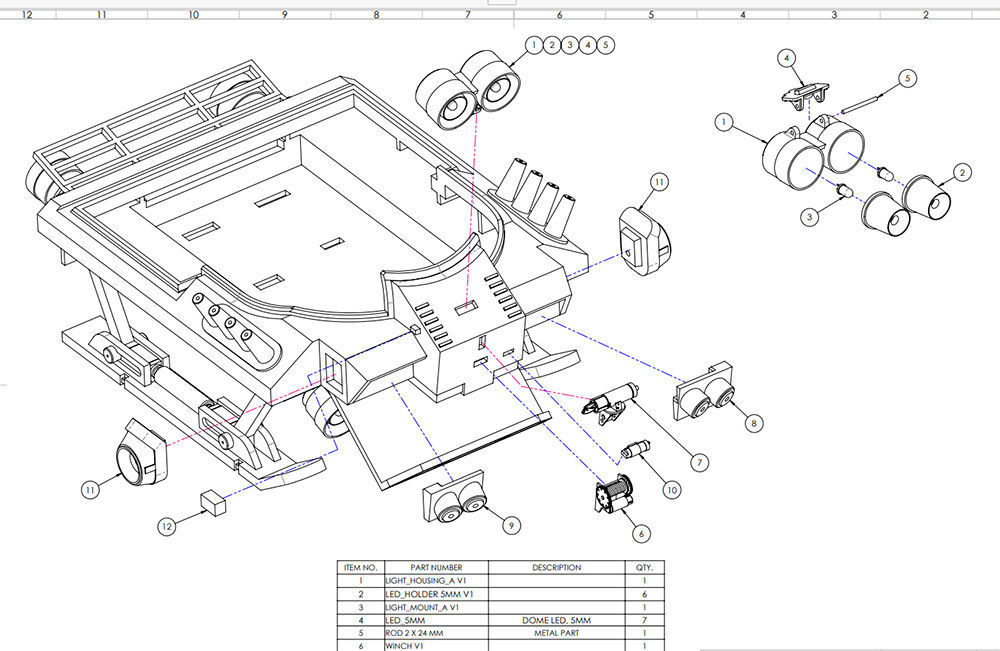 INNERSPACE KRAKEN SUBMARINE model kit 3D print model_20