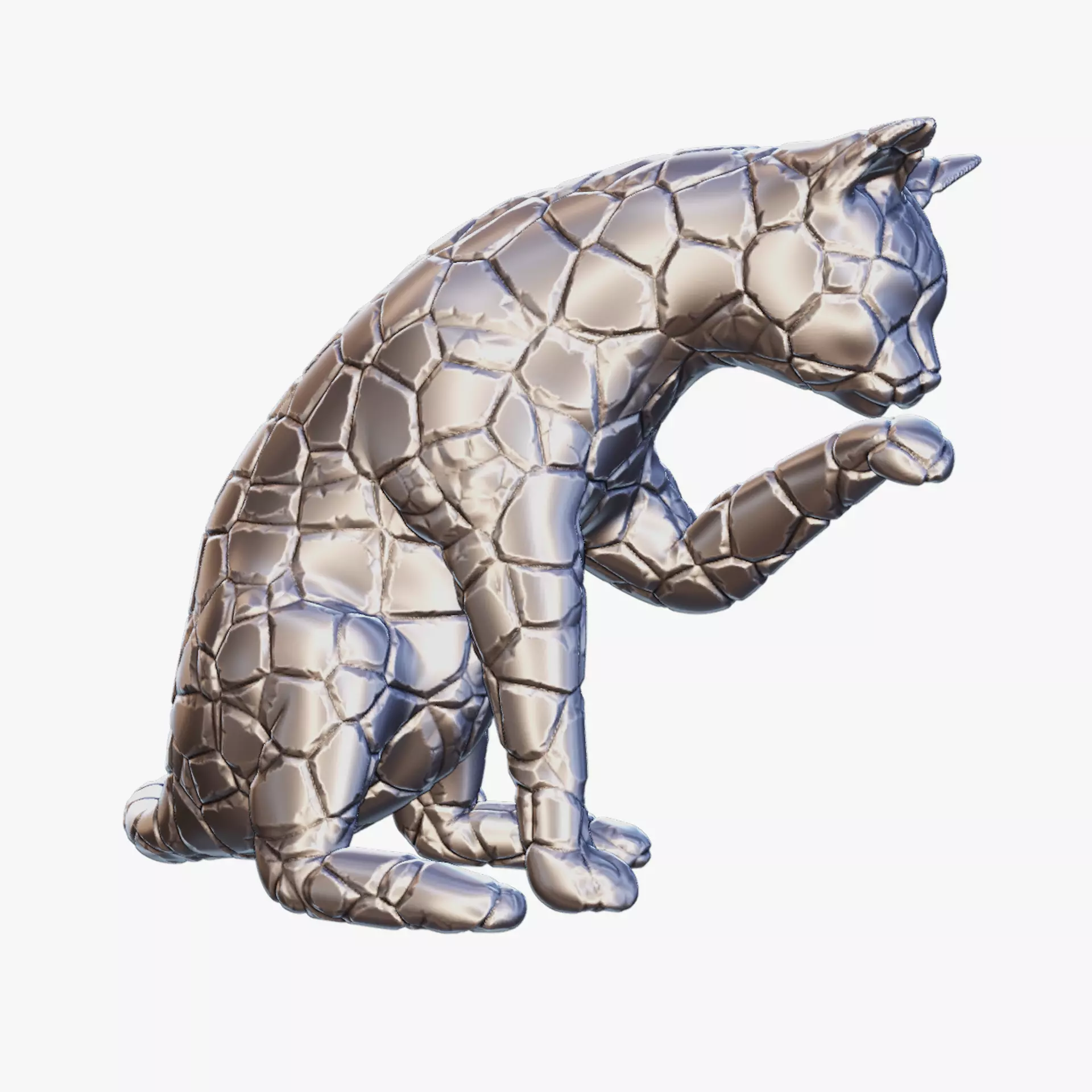 Mosaic Cats 3D Print 3D print model