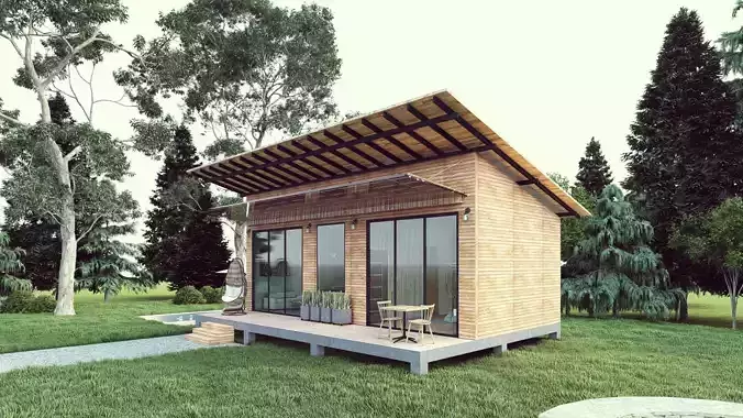 20 x 30 modern cabin House 