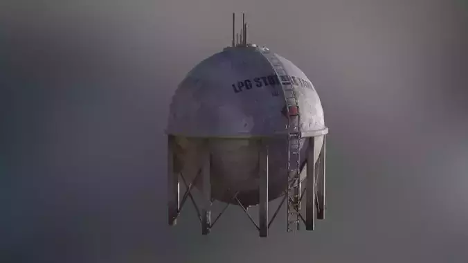 Liquefied petroleum balloon storage tank