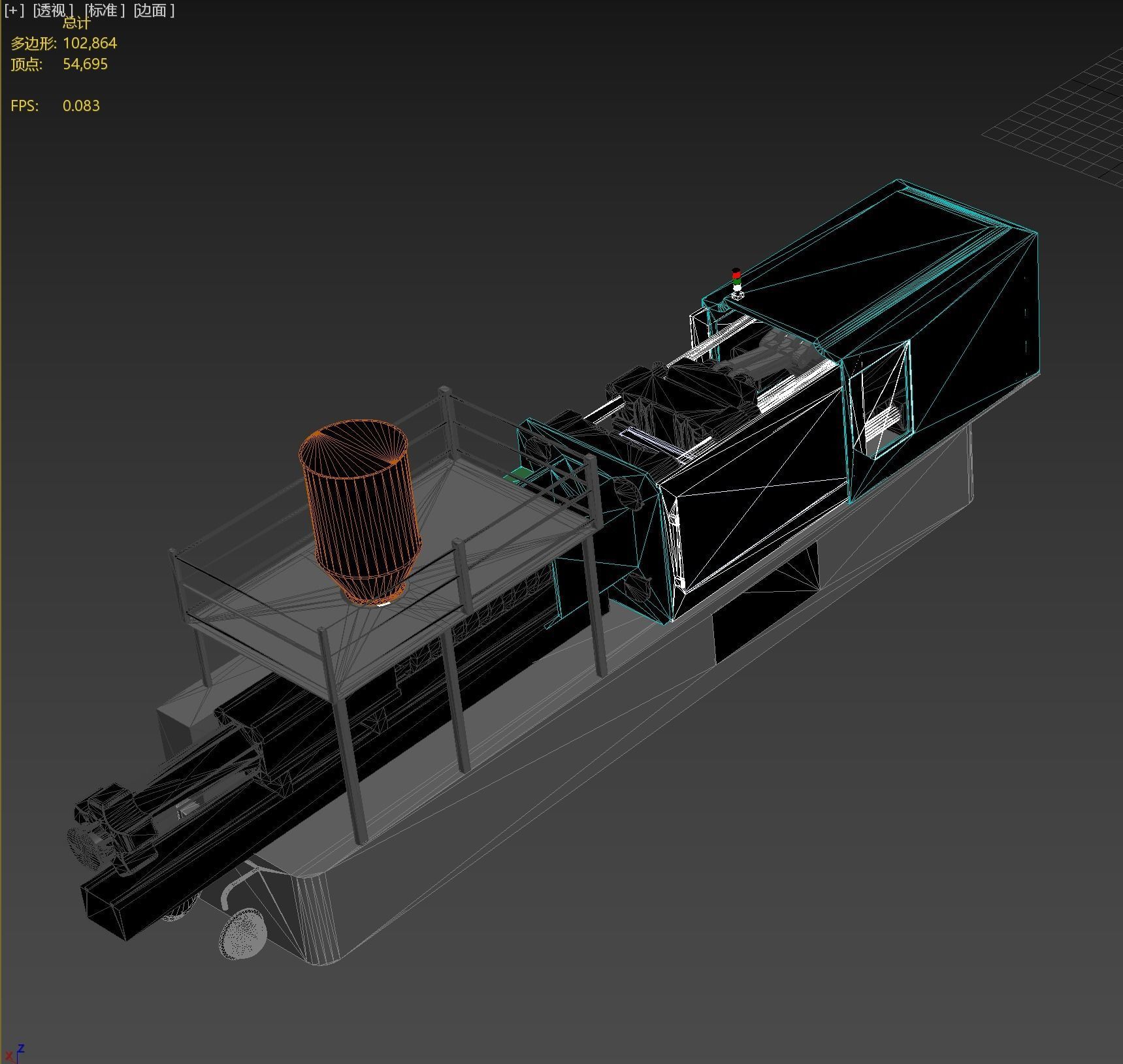 Injection molding machine equipment 3D model_4