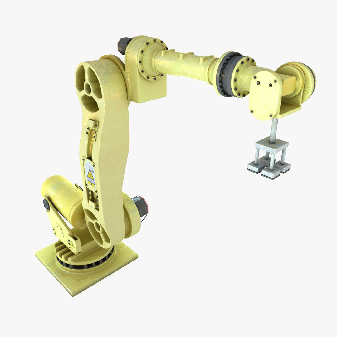 Industrial robot arm 3D model_4